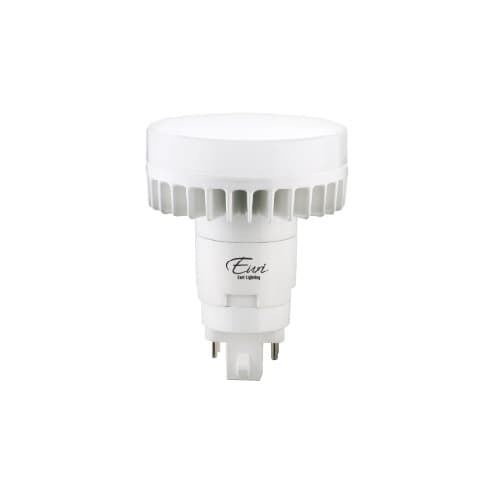 Euri Lighting 12W Vertical LED PL Bulb, Hybrid, G24Q, 1100 lm, 120V-277V, 3000K