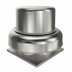 10-in 252W Belt Drive Downblast Power Roof Vent, 1/4 HP, 1733 RPM