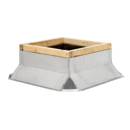 Fantech Galvanized Steel Fixed Non-Vented Curb for 46-in Commercial Roof Vents