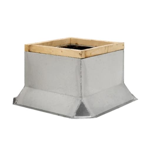 Fantech Galvanized Steel Fixed Non-Vented Curb for 44-in Commercial Roof Vents