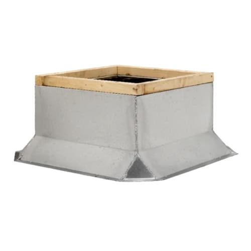 Fantech Galvanized Steel Fixed Non-Vented Curb for 40-in Commercial Roof Vents