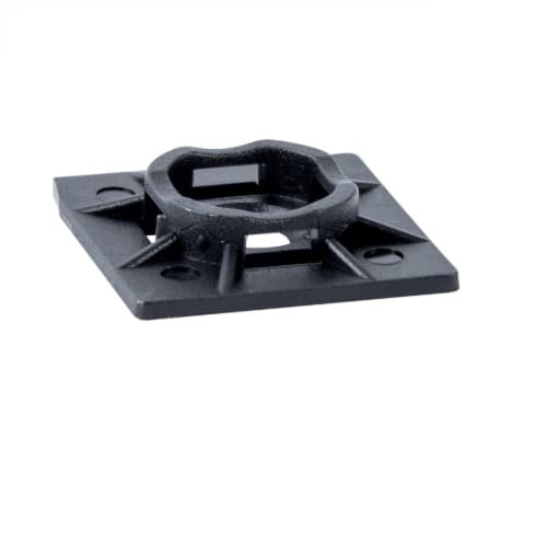 Gardner Bender Mounting Base for Cable Ties, 1 x 1", Black