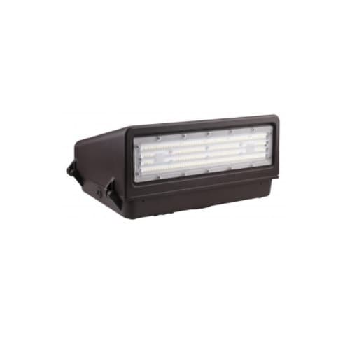 GlobaLux 13-in 80W LED Cutoff Wall Pack, Photocell, 120V-277V, Dim, CCT Selectable, Bronze