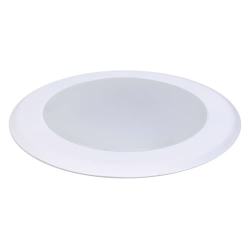 GlobaLux 6-in 15W LED Disk Light, Dimmable, 1100 lm, 120V, 4000K, White