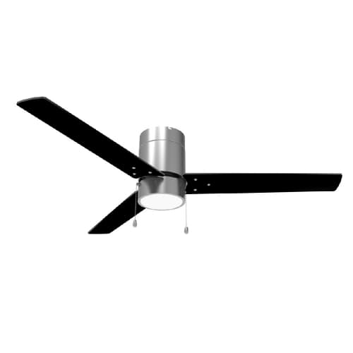 GlobaLux 52-in MOD Ceiling Fan w/ Light Kit & Pull Chain, 3 Blade, 3000K, BN/S