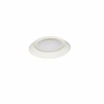 GlobaLux 5-in 10W LED Round Flush Mount, 120V, Dim, 580 lm, 3000K, White