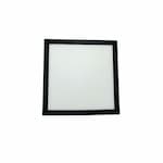 GlobaLux 5-in 10W LED Square Flush Mount, 120V, Dim, 550 lm, 3000K, White