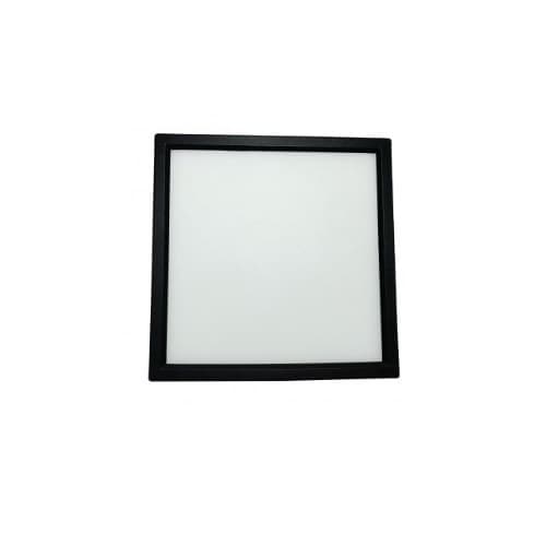 GlobaLux 15W 7" Square Edge Lit LED Disk, Dimmable, 3000K, Black