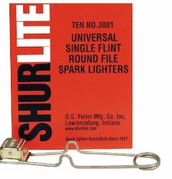 G.C. Fuller Universal Single Flint Round File Spark Lighter