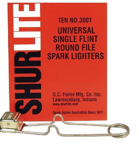 G.C. Fuller Universal Single Flint Round File Spark Lighter