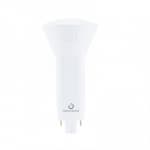 Green Creative 6W Vertical LED PL Bulb, Plug & Play, Dimmable, G24, 570 lm, 120V-277V, 2700K