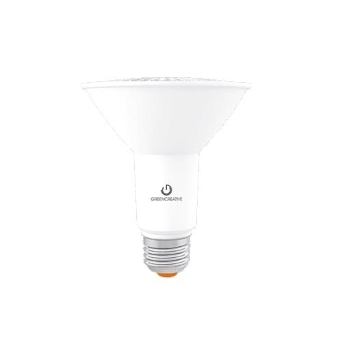 Green Creative 11W Refine PAR30 Bulb, Flood, E26, 950lm, 120V, 2700K, White