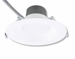 Green Creative 8-in 27W LED Downlight, Lumen Adjustable, 120V-277V, 2700K, White