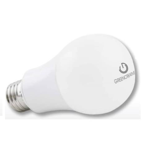 Green Creative 10W LED A19 Bulb, Omni-Directional, Dimmable, E26, 1150 lm, 120V, 3000K