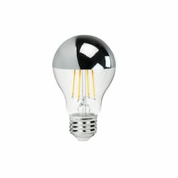 Green Creative 7.5W LED A19 Filament Bulb, Dimmable, E26, 700 lm, 120V, 2700K, Silver Bowl