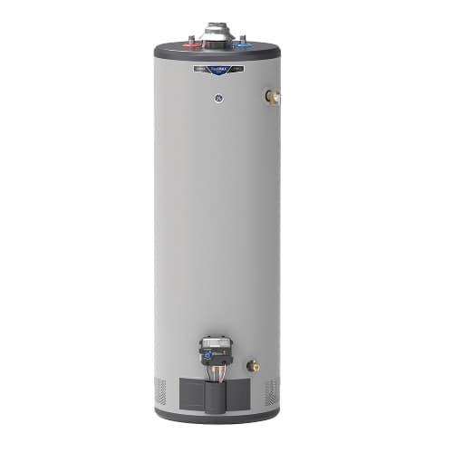 GE 40 Gallon Tall Water Heater, NG, Low Nox, Atmospheric Vent, 8 Yr
