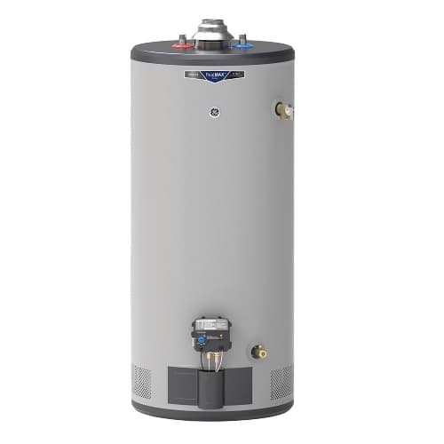 GE 50 Gallon Short Water Heater, Natural Gas, Atmospheric Vent, 12 Yr