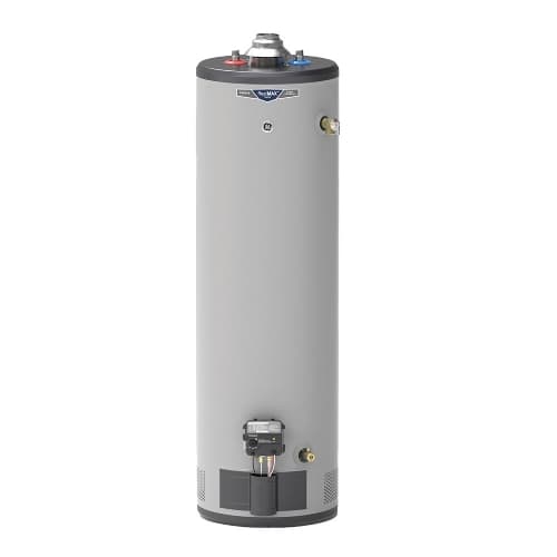 GE 50 Gallon Tall Water Heater, Natural Gas, Atmospheric Vent, 8 Yr