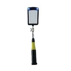 2X3-in 33-in Telescoping Lighted Inspection Mirror, Rectangular