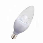 Halco 4.5W LED B11 Chandelier Bulb, Dim, 82 CRI, E12, 300lm, 120V, 3000K, CR