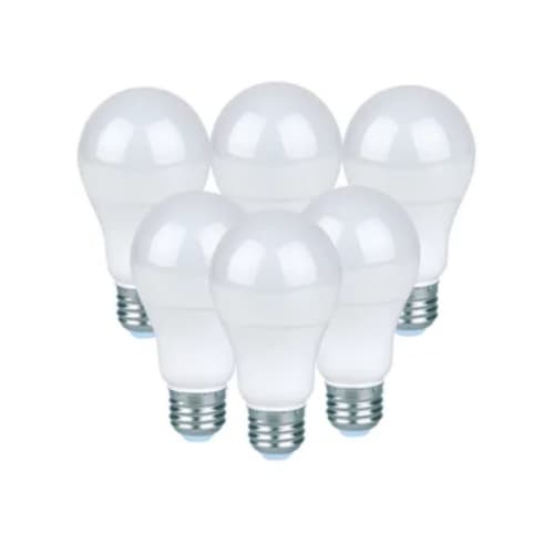 Halco 9W LED Eco A19 Bulb, Non-Dim, 720 lm, 80 CRI, E26, 4000K, Frosted, 6PK