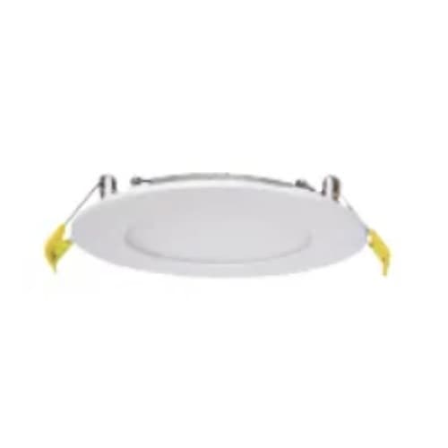 Halco 10W LED 4-in Frosted Round Slim Downlight, 90 CRI, 120V, SelectCCT