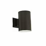 HomEnhancements 7-in 60W Can Wall Mount, Dark Sky, Small, Textured Black