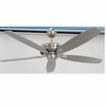 HomEnhancements 56-in Phantom Upgrade Fan, 3-Speed, 5-Blade, 7000 CFM, Brushed Nickel