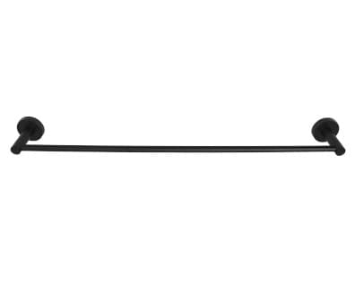 HomEnhancements 24-in Towel Bar, Round, Matte Black