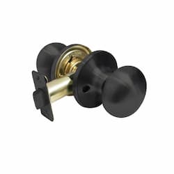 Baron Mushroom Door Knob, Passage, Matte Black