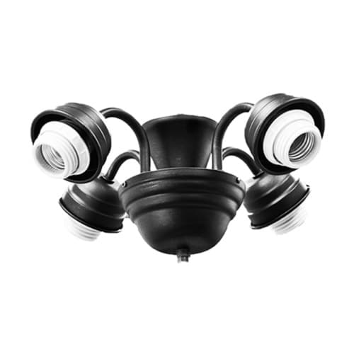 HomEnhancements 13W LED Light Kit w/ Bulbs, 4-Arm, Matte Black