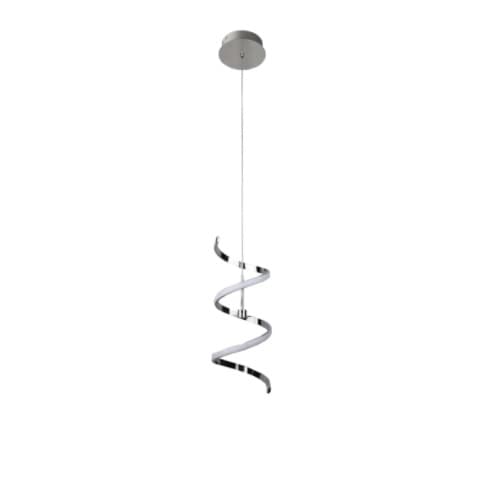 Vivio ZOE Spiral Island LED Pendant Light, 120V, Chrome