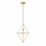 Vivio Gomez Pendant Light, 1-Light, Geometric Open Cage, Champagne Gold