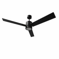 HomEnhancements 52-in Ceiling Fan w/ Light Kit, 3-Speed, 5748 CFM, Matte Black, 3000K