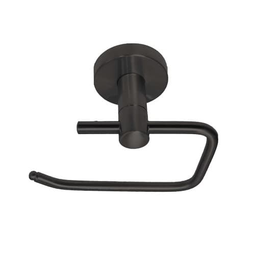 HomEnhancements Euro Round Paper Holder, Matte Black