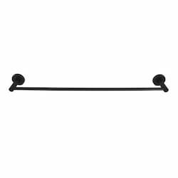 HomEnhancements 24-in Towel Bar, Round, Matte Black