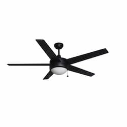 HomEnhancements 5-Blade Ceiling Fan, E27, 3-Speed, 5500 CFM, 3000K, Matte Black