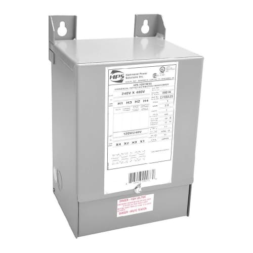 Hammond 3kVA Fortress Encapsulated Transformer, 1 Ph, 240VX480V