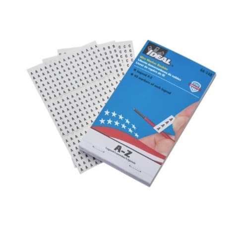 Ideal Solid A-Z Wire Marker Booklet, 45 each