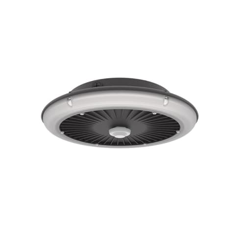 ILP Lighting 28W UFO Parking Garage Fixture, LowBay, 16W BB, 120V-277V, 5000K, BLK