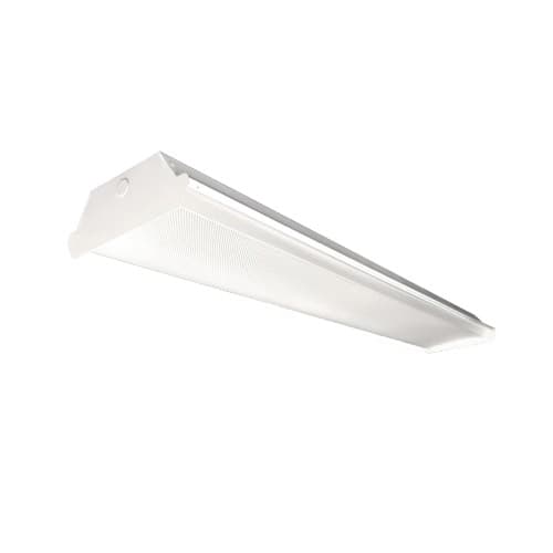 ILP Lighting 4-ft 20W LED Wrap Light, Shallow, 2890 lm, 120V-277V, 5000K