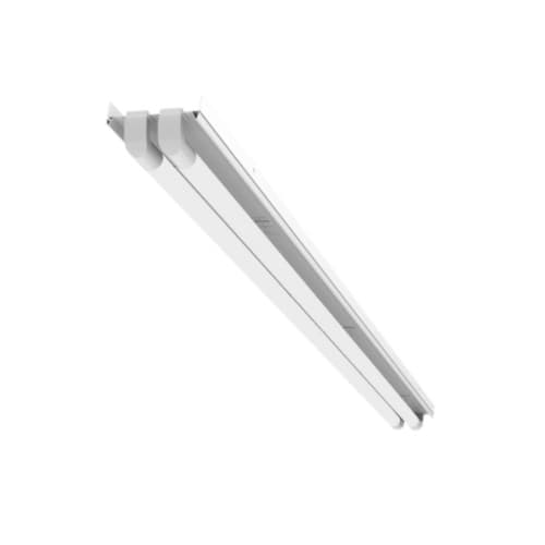 ILP Lighting 8-ft 25W LED Low Profile Shop Retrofit, 3657 lm, 120V-277V, 4000K