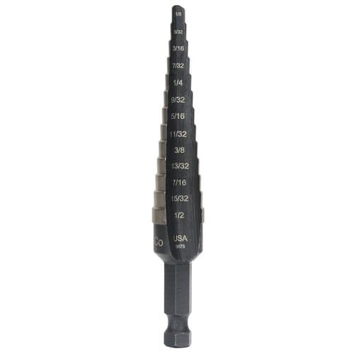 Irwin 1/8" - 1/2" Unibit Fractional Stepdrill