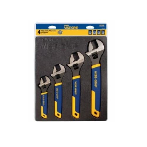 Irwin 4-pc Adjustable Wrench Tray Set