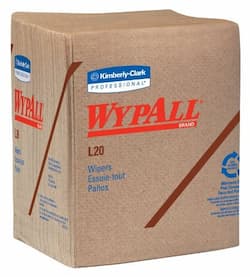 Kimberly-Clark WypAll L20 Brown Disposable Wipers