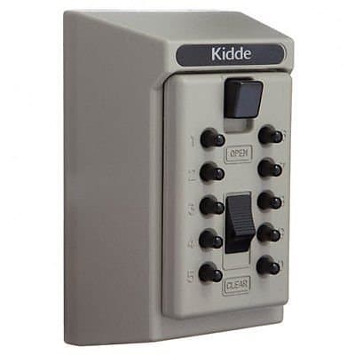 Kidde KeySafe Original Permanent, 5 Key Holder, Push, Clay