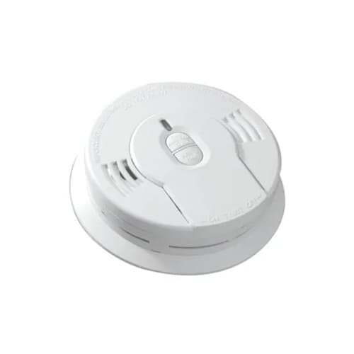 Kidde Battery Powered Smoke Alarm w/ Hush, Ionization, 10 Yr Sealed, Bulk