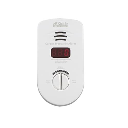 Kidde 120V AC Plug-In Carbon Monoxide Alarm w/ Battery Backup, Digital Display