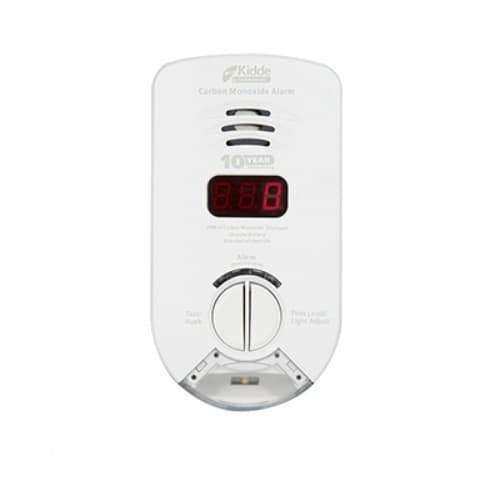 Kidde 120V Plug-in Carbon Monoxide Alarm w/Exit Light, 10 Yr Sealed, Digital Display