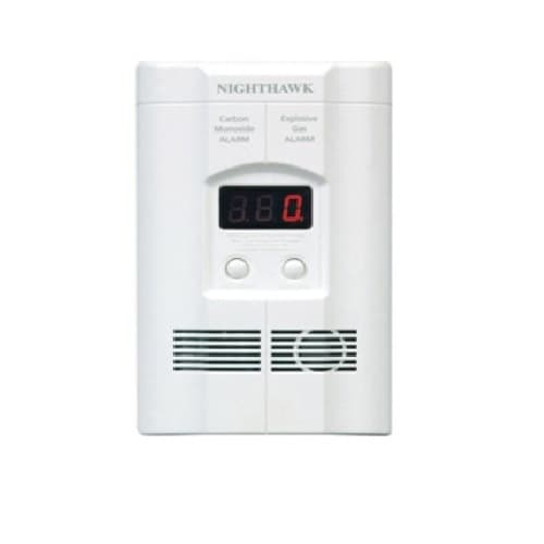 Kidde 120V AC/DC Plug-in Operated CO and Explosive Gas Alarm w/ Digital Display